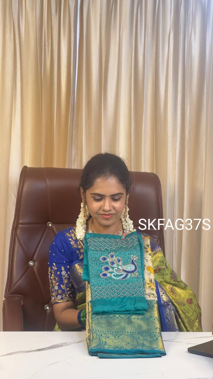 Semi silk saree sold❌