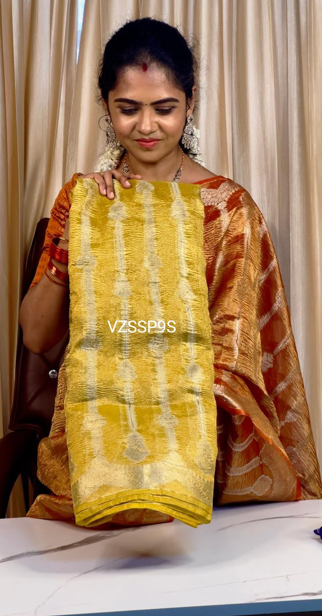 Soft lightweight tissue saree prebook 🥳