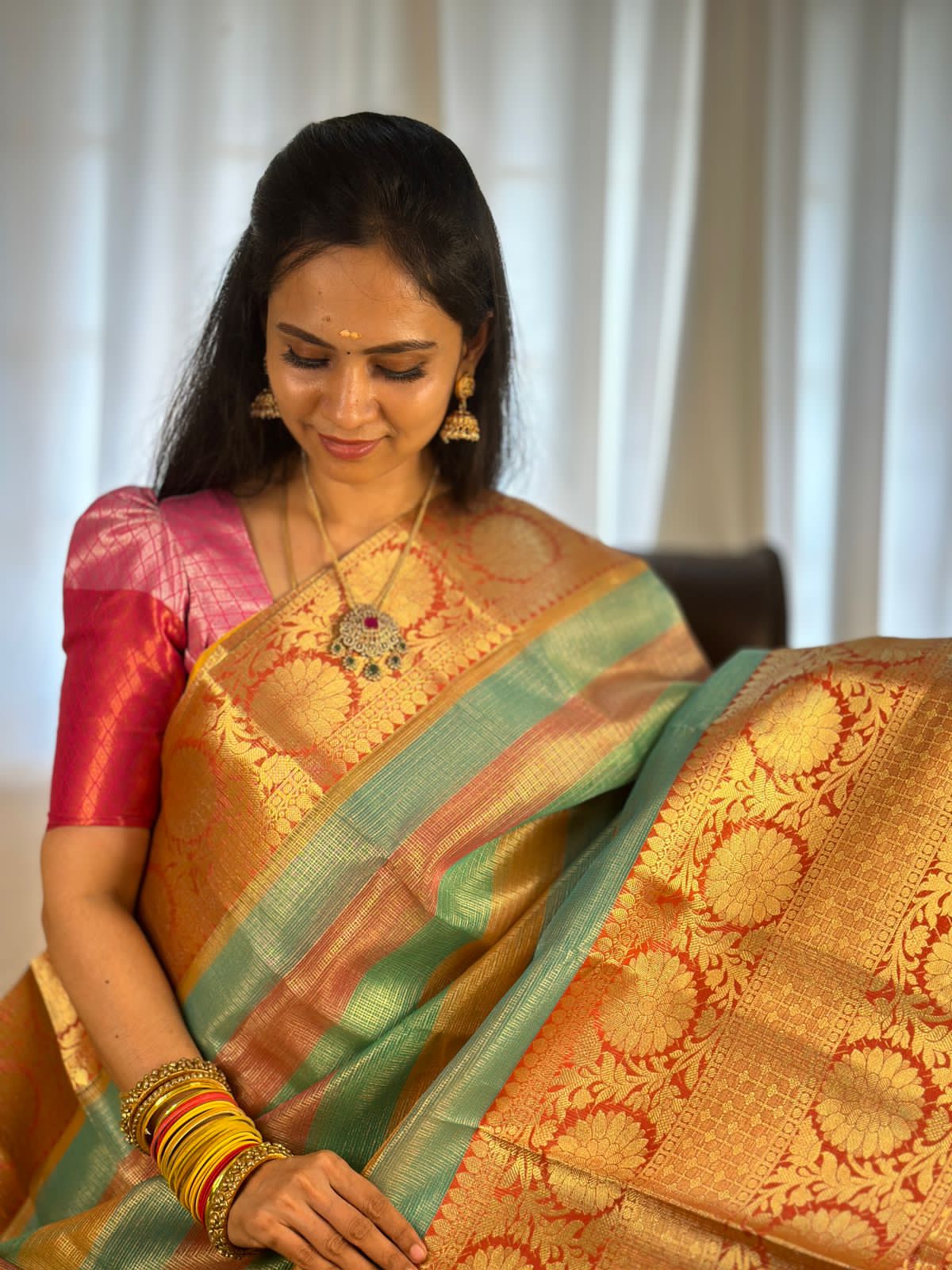 Golden tissue sarees🥳