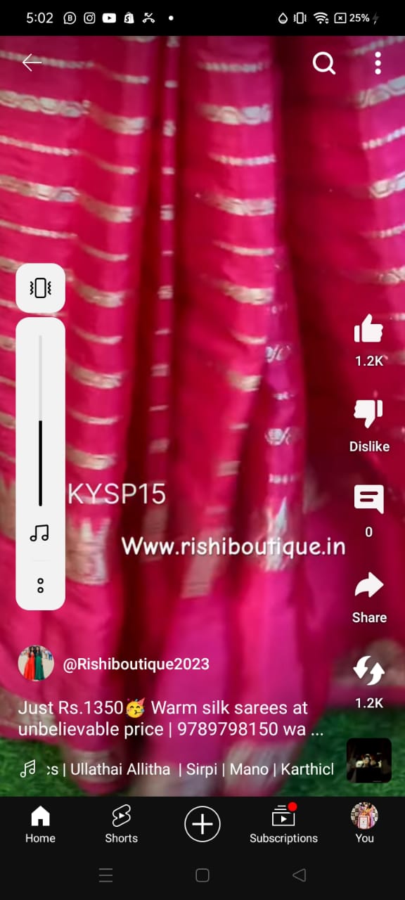 Warmm silk saree sold❌