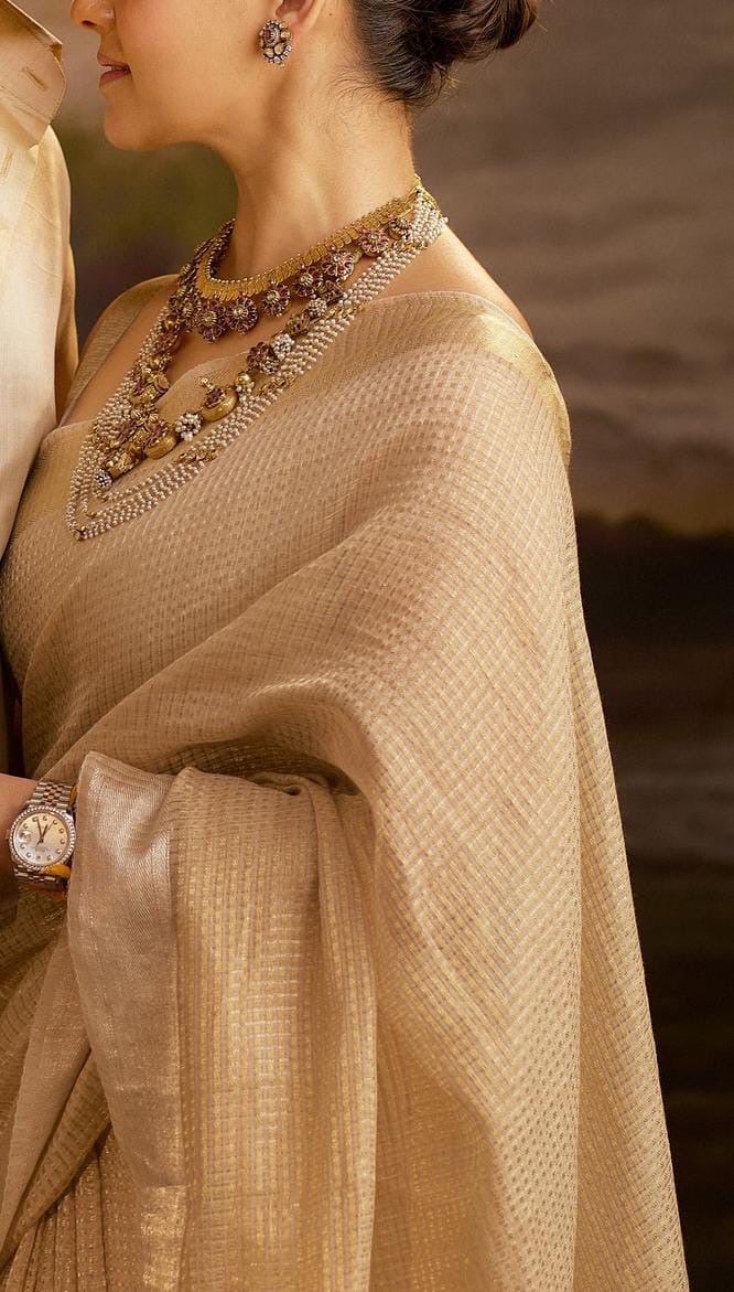 Nayanthara inspired soft katan sarees shade❌