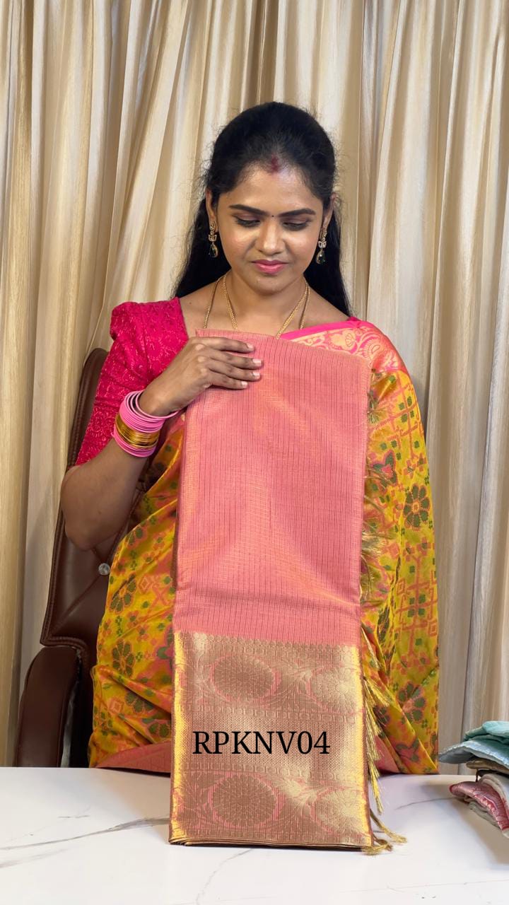 Pink tissue saree š„³