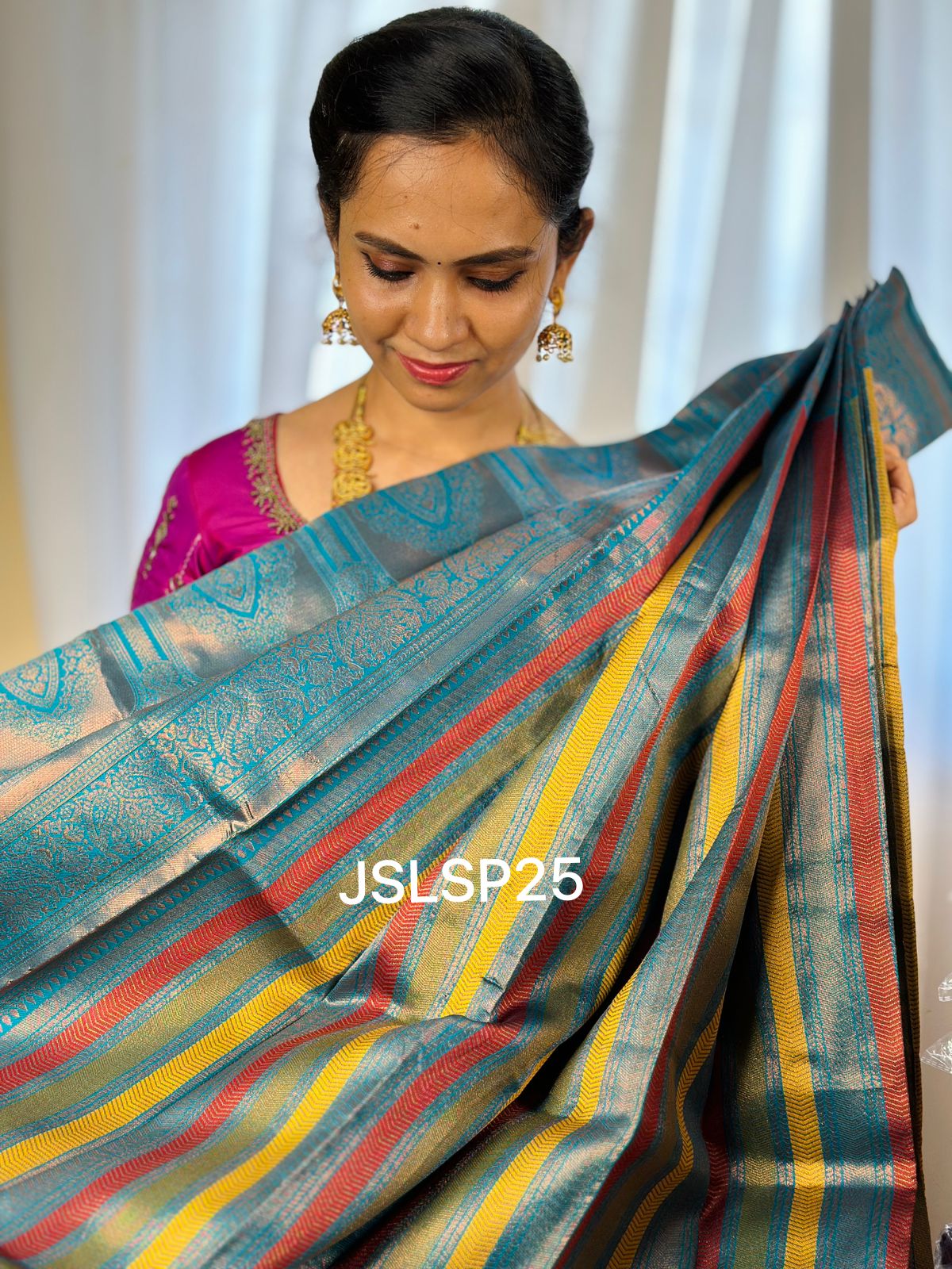 Kanchi semi silk saree.sold❌