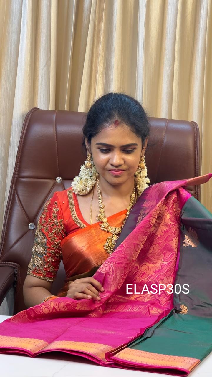 Kanchi semi silk saree❌