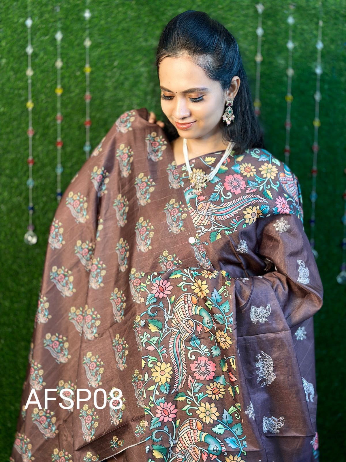 Tussar semi silk saree❌