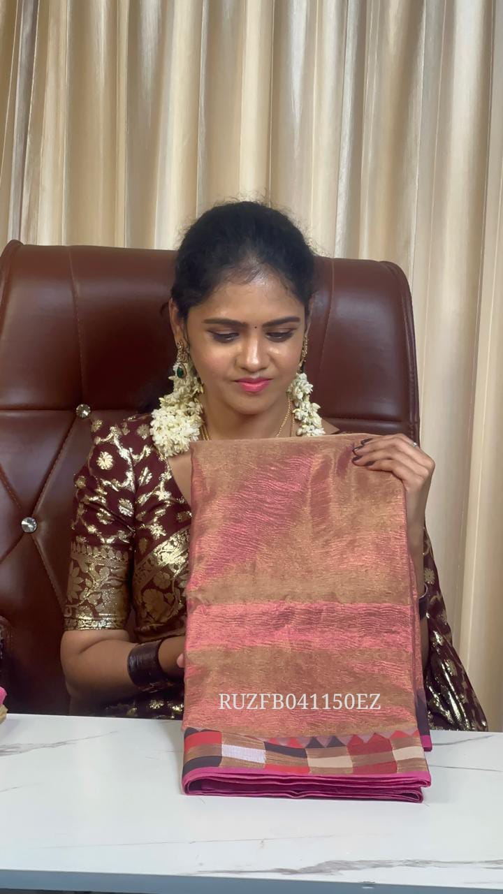Crushed tissue sarees 🥰😎