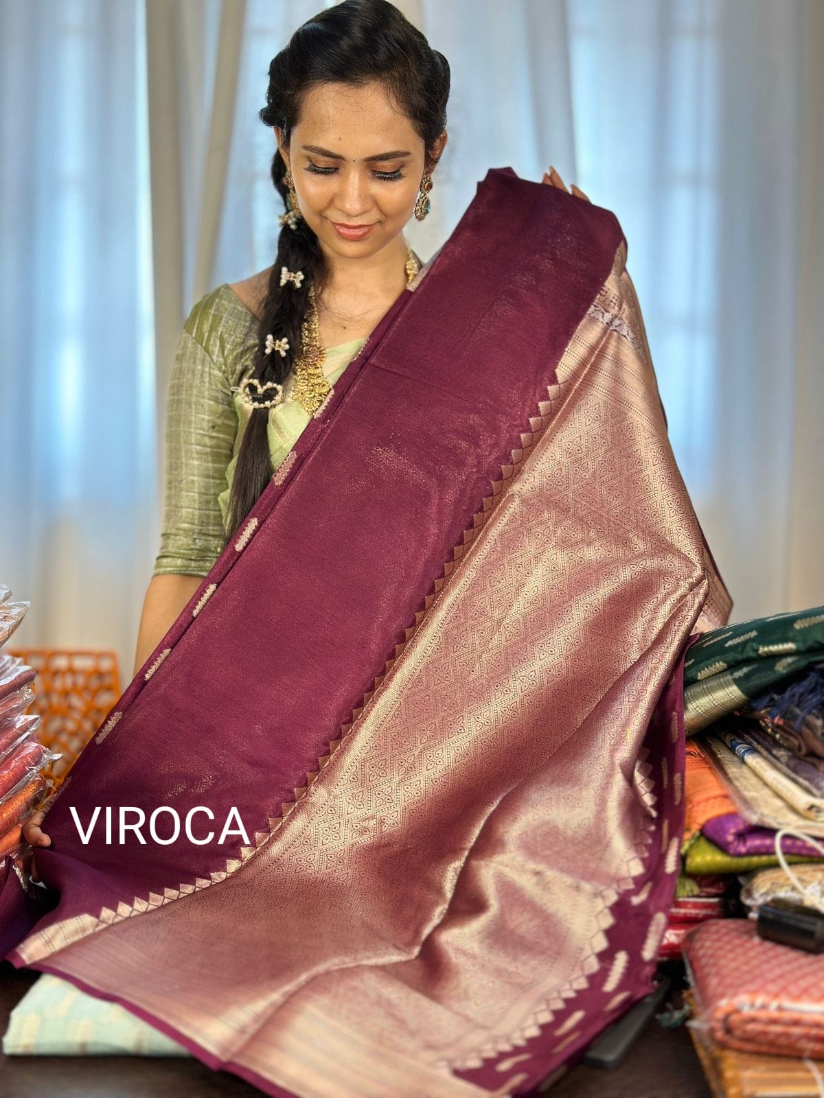 Premium warm silk saree ❌