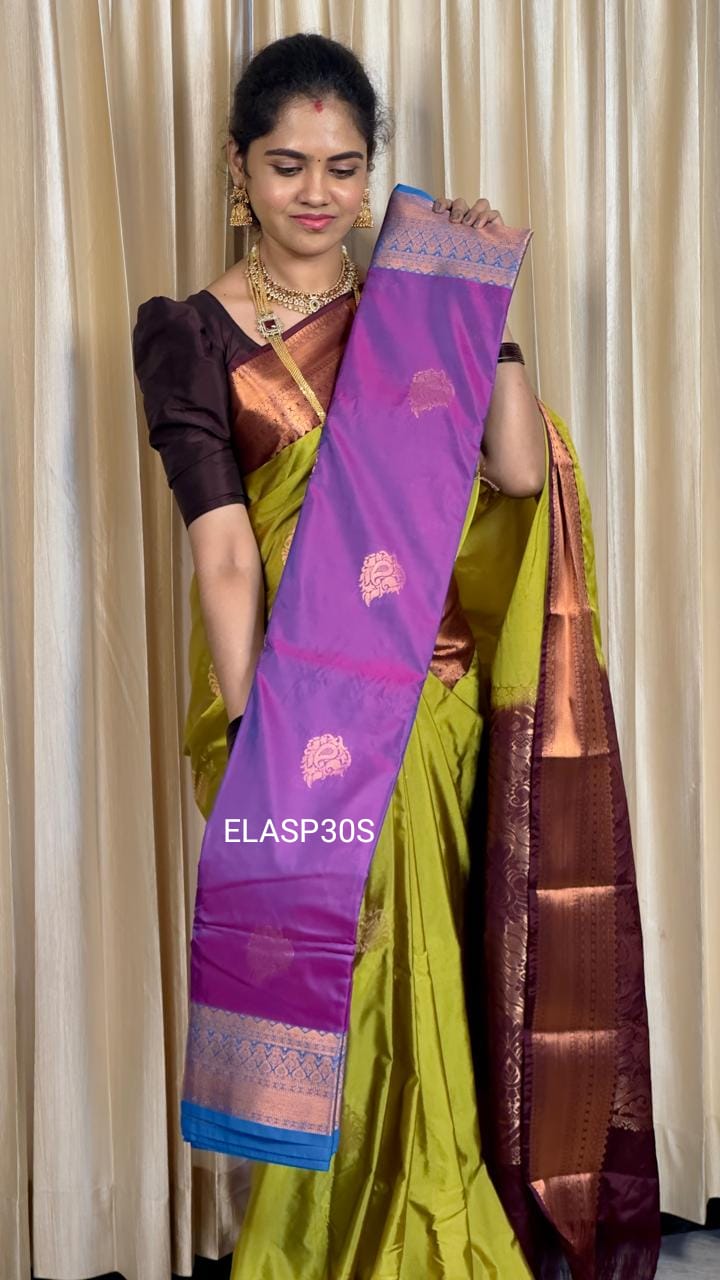 Kanchi semi silks saree❌