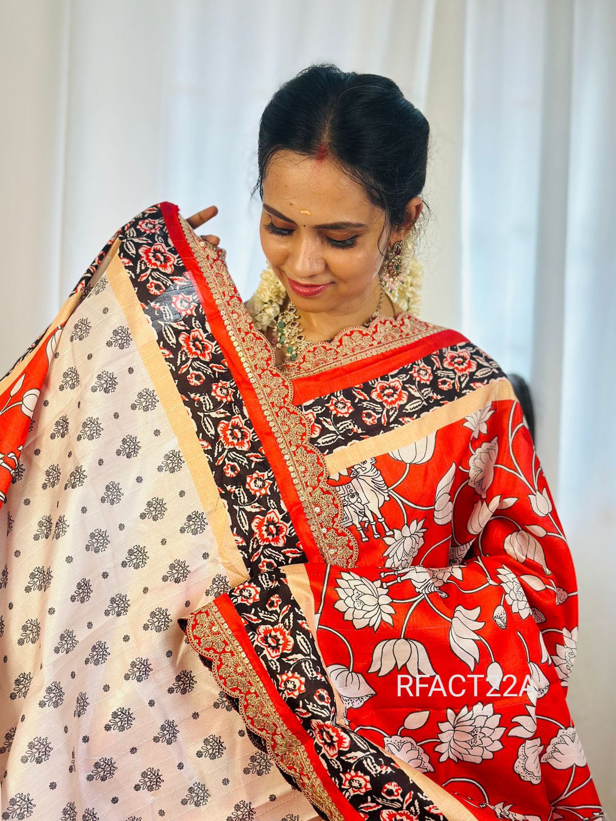 Trending design semi tussar silk saree with lace border