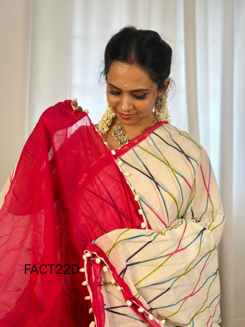 Soft cotton saree sold❌