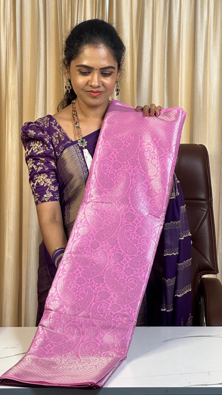 Soft Katan tissue saree❌️