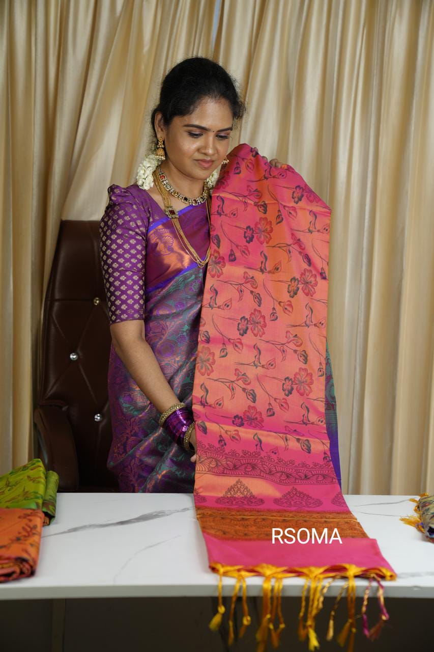 Semi silk sareeš„³