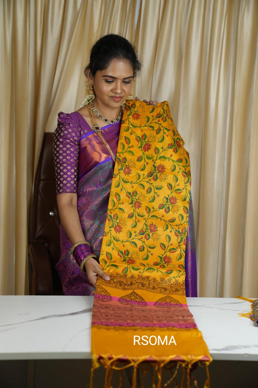 Semi silk sareeš„³