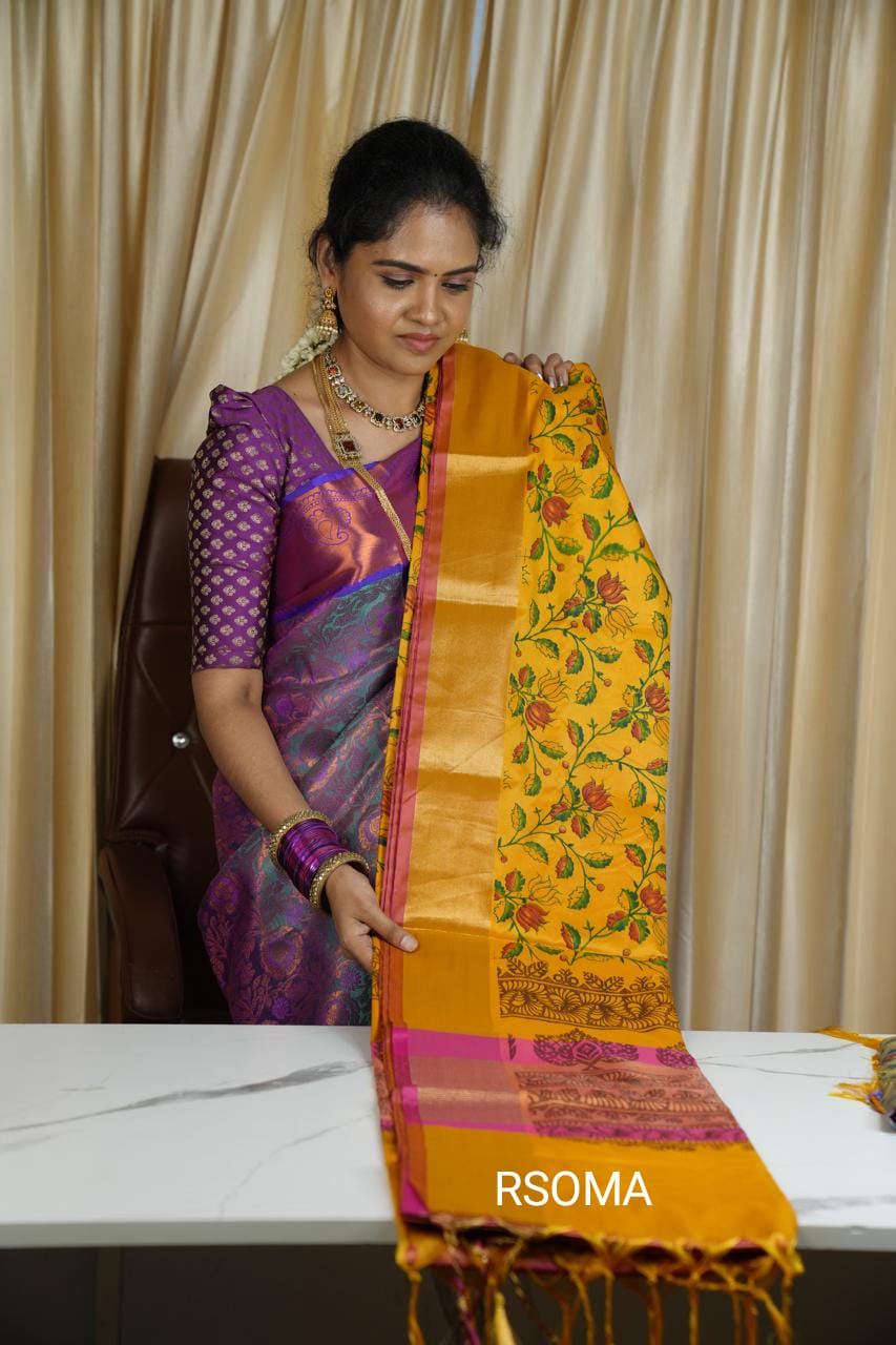Semi silk sareeš„³