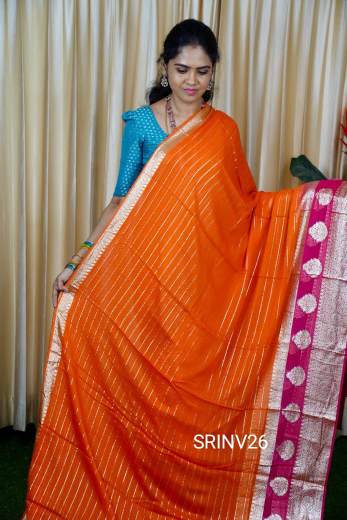 Georgette saree🥳
