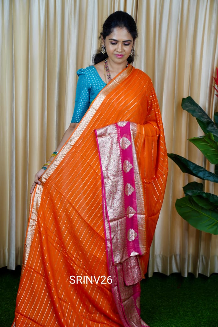 Georgette saree🥳