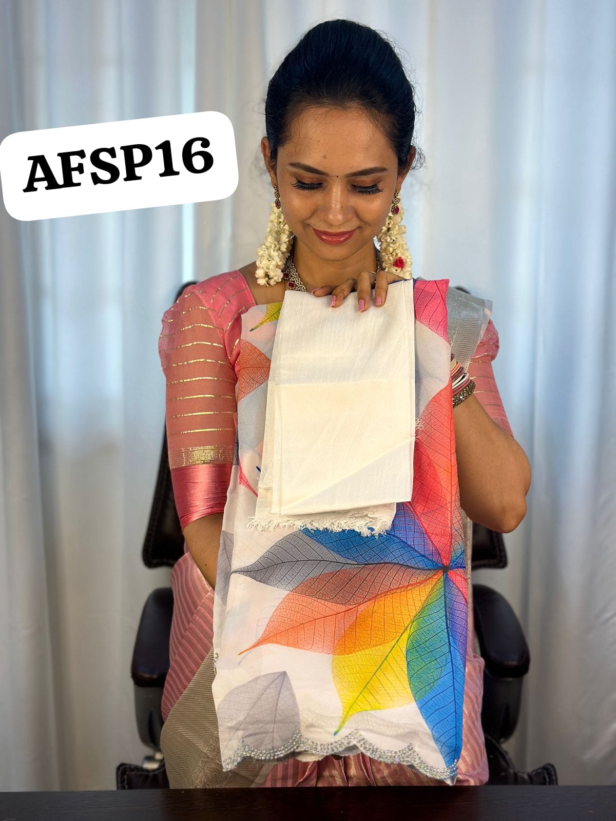 Premium Georgette glitter border🥳prebook