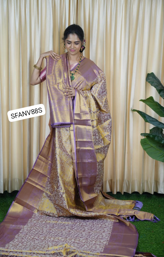 Kanchi semi silk bridal saree ❌