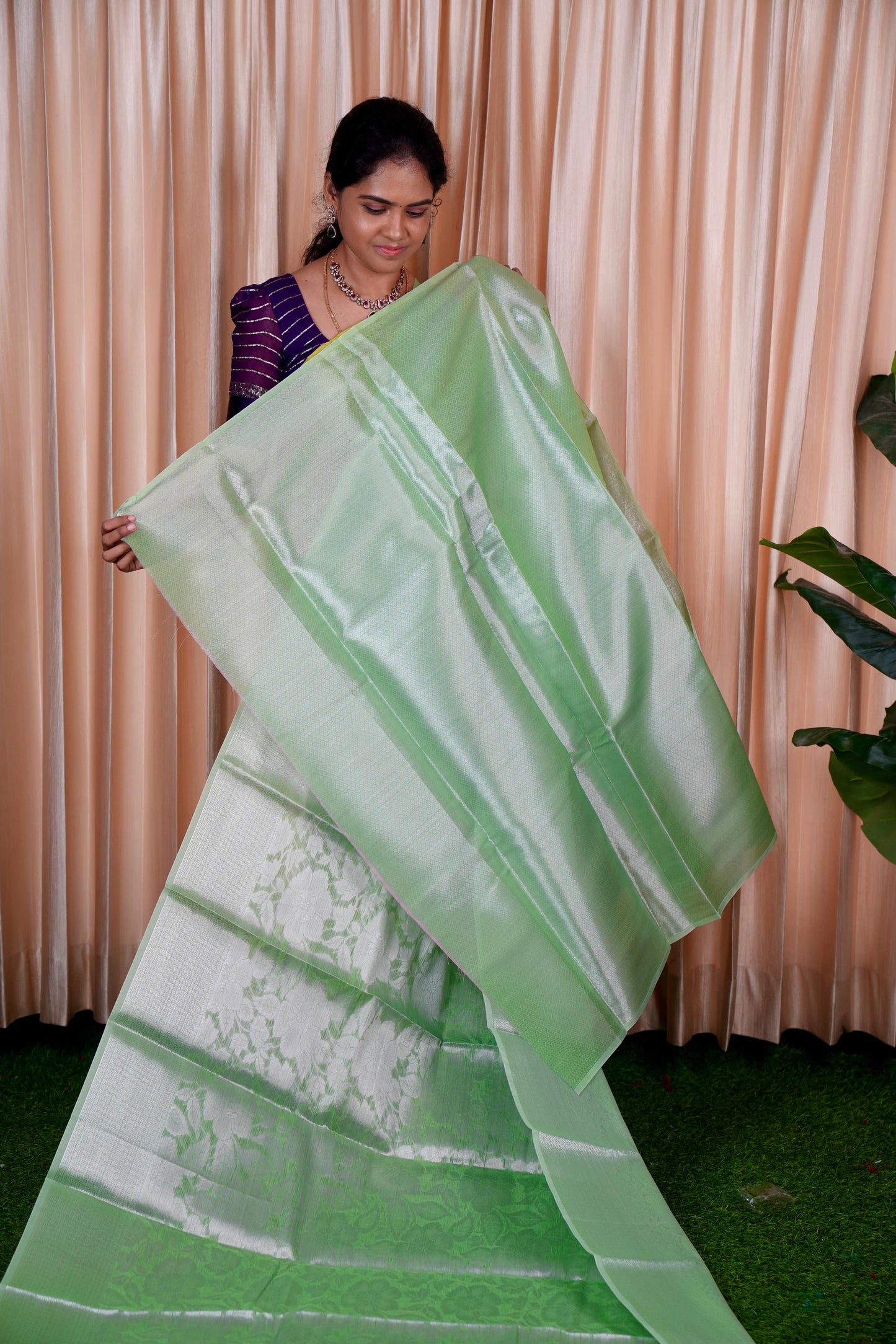 Katan tissue saree❌