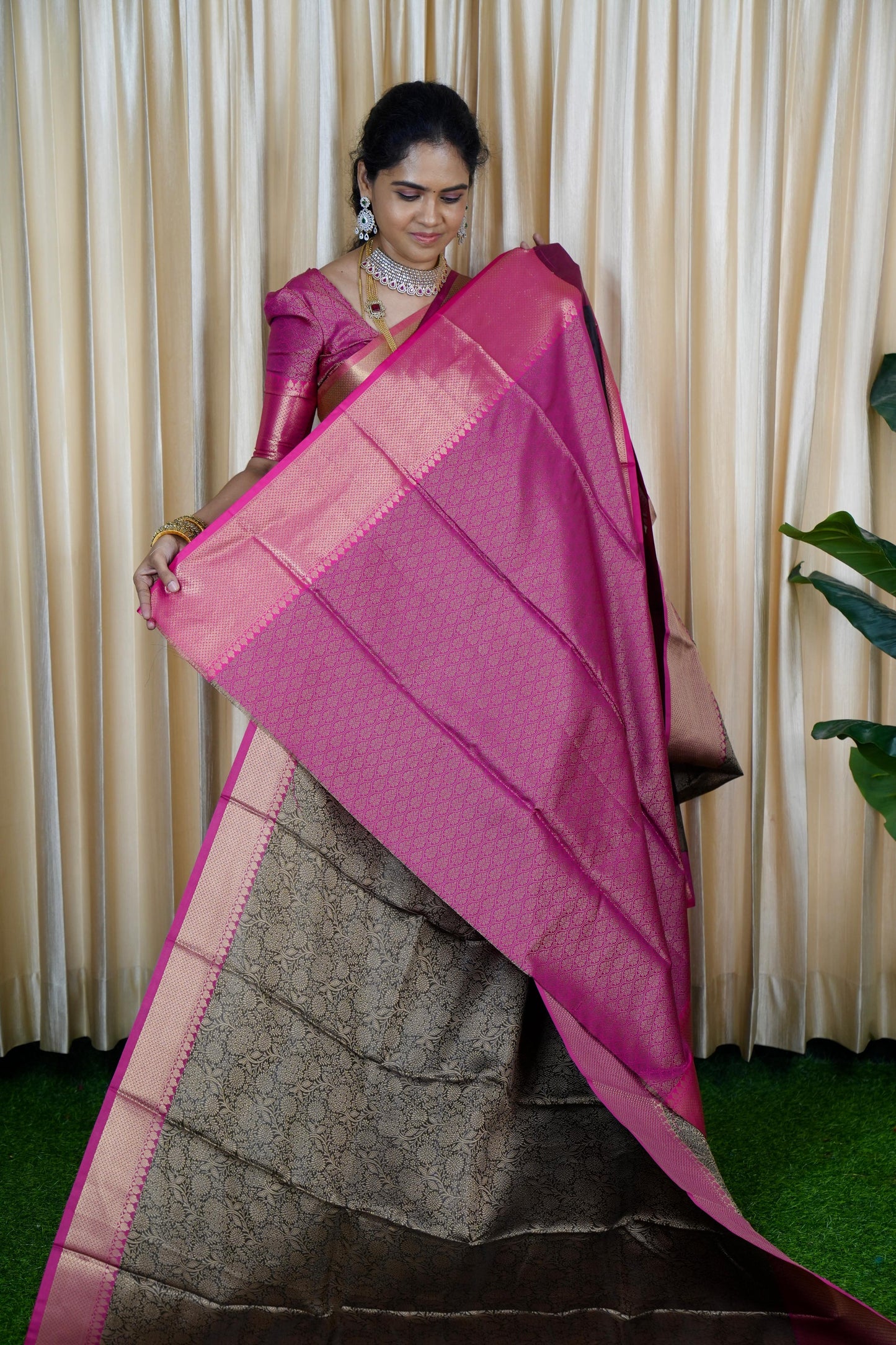 Soft kattan saree🥰😎