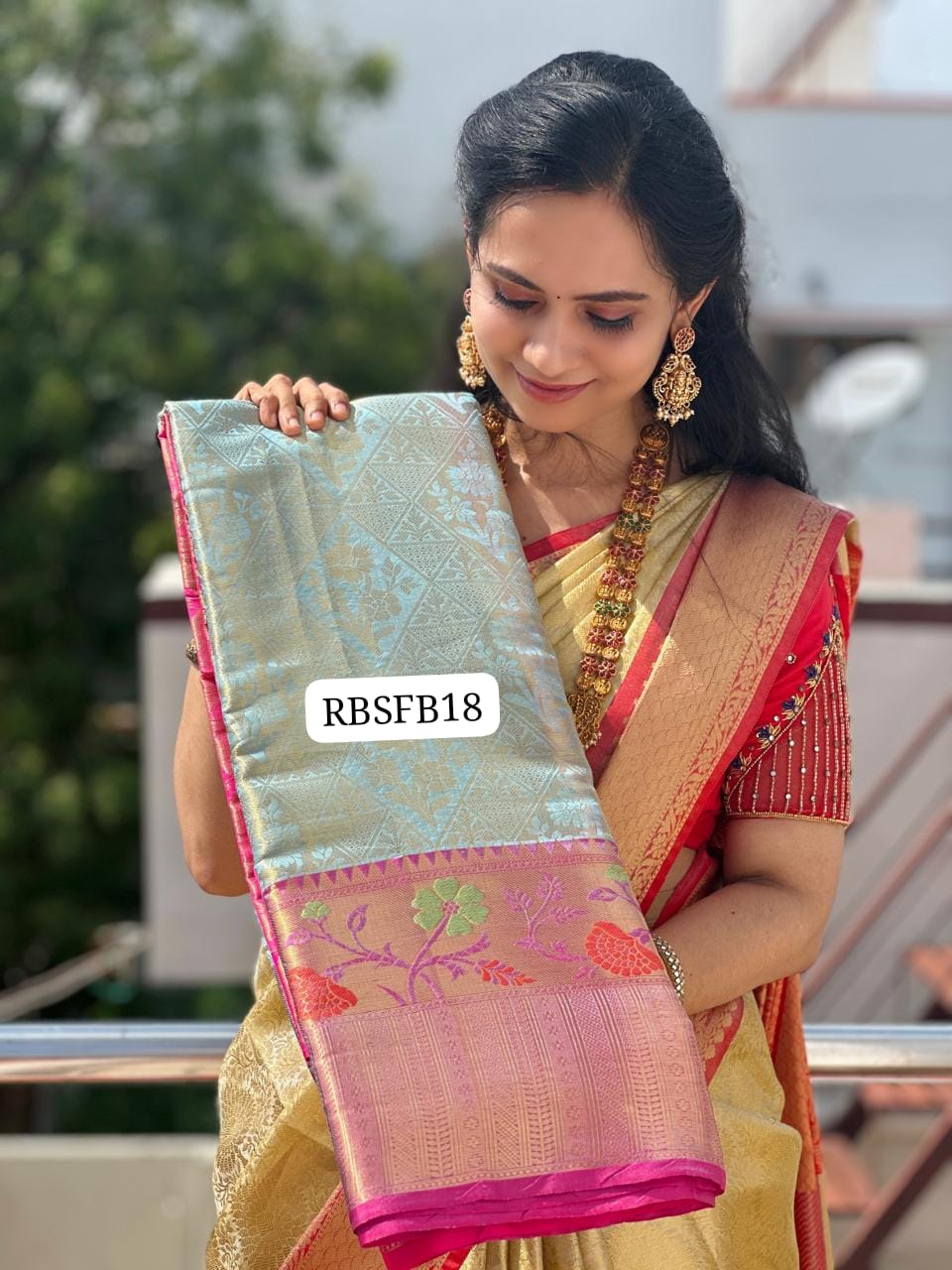 semi silk zari weaving sold❌