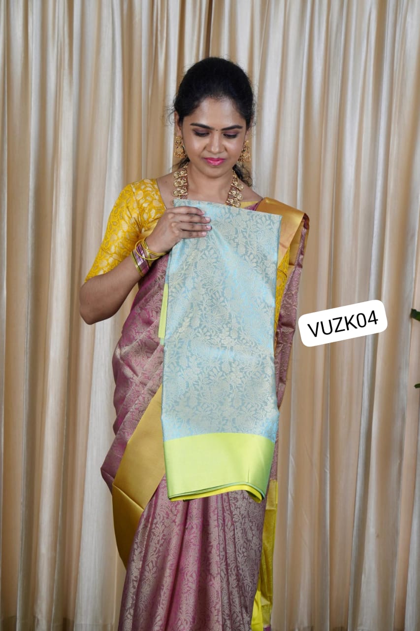 Katan silk saree blue š„³