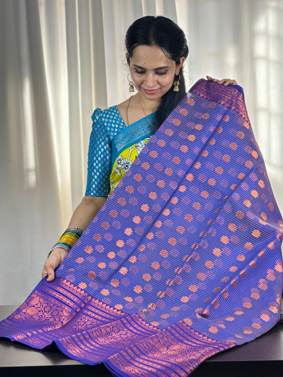 Tissue semi silk sarees at unbelievable prices❌