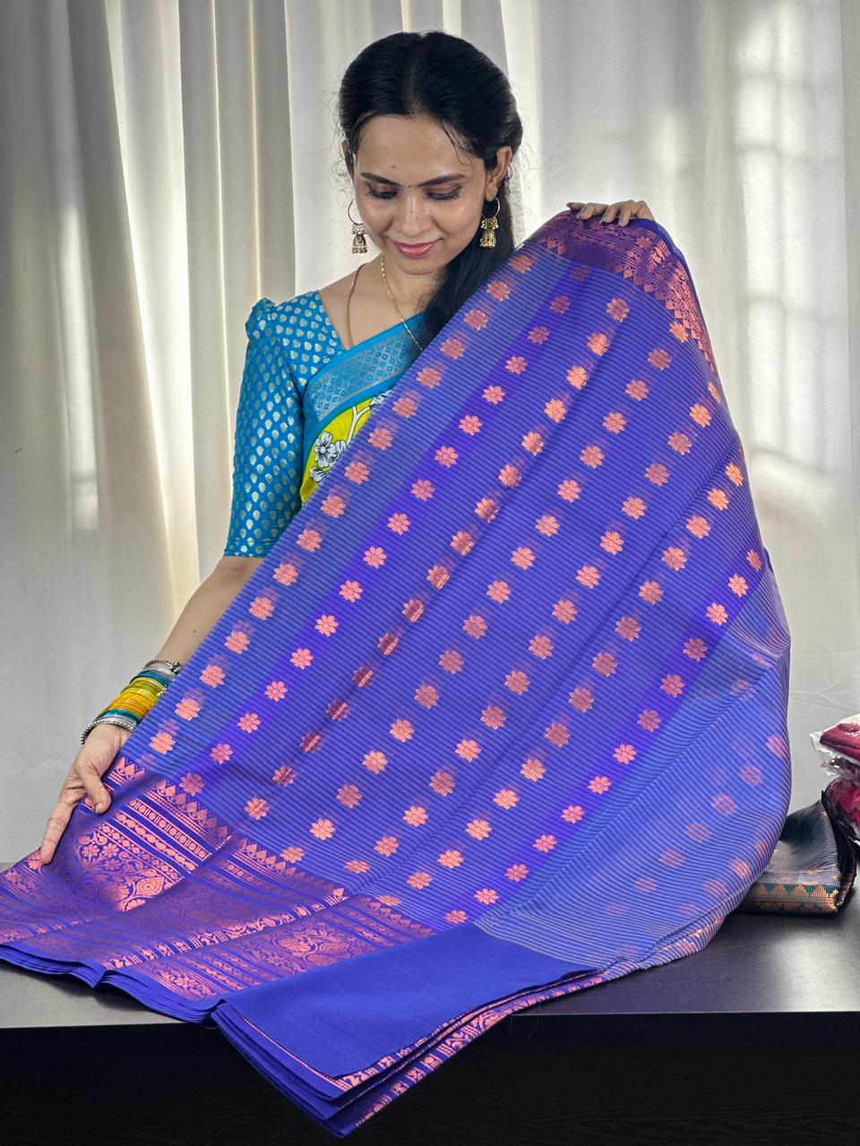 Tissue semi silk sarees at unbelievable prices❌