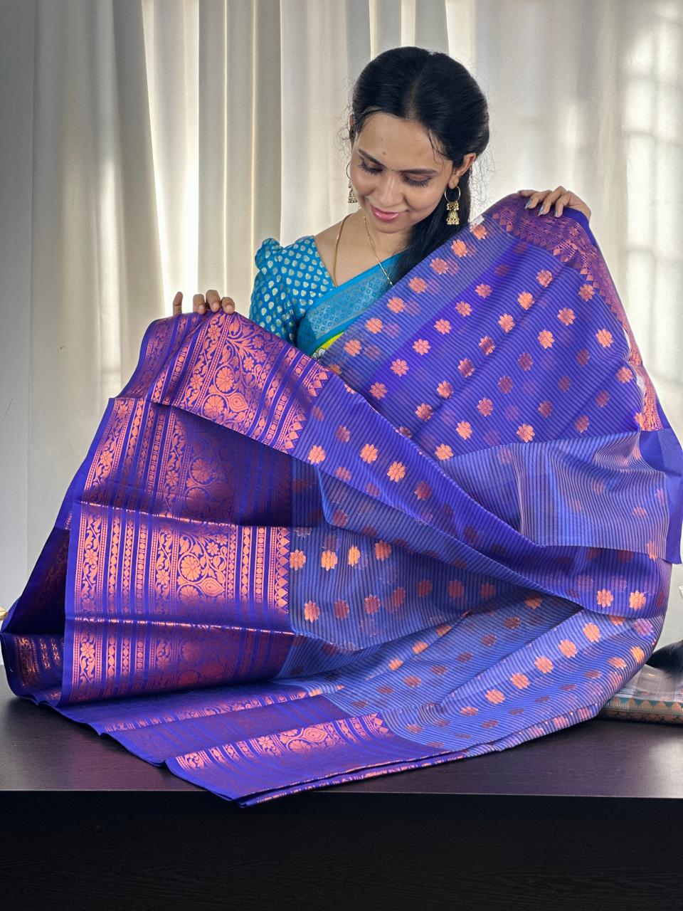 Tissue semi silk sarees at unbelievable prices❌