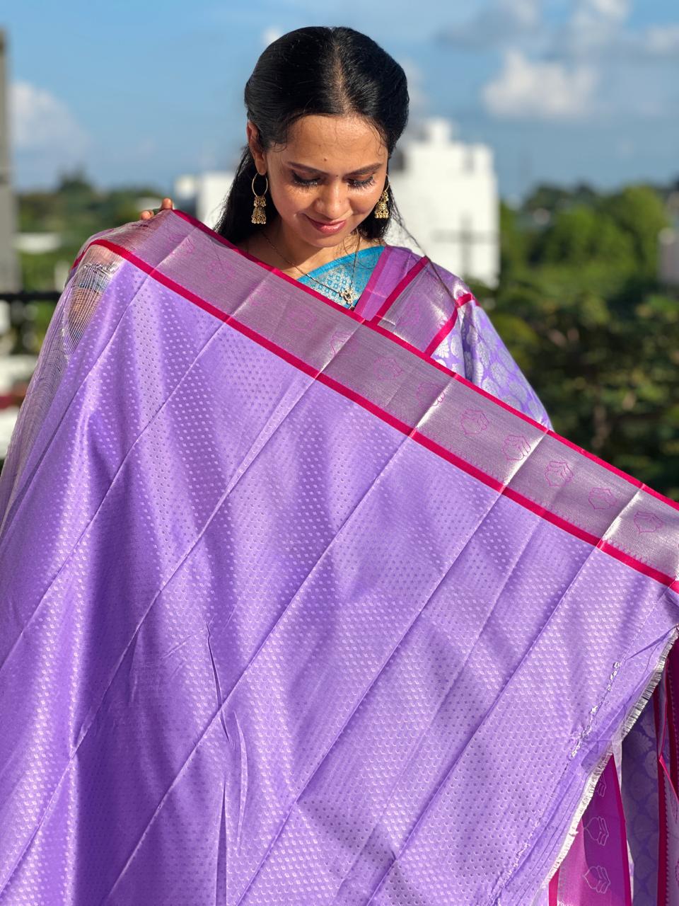 Bridal semi silk saree