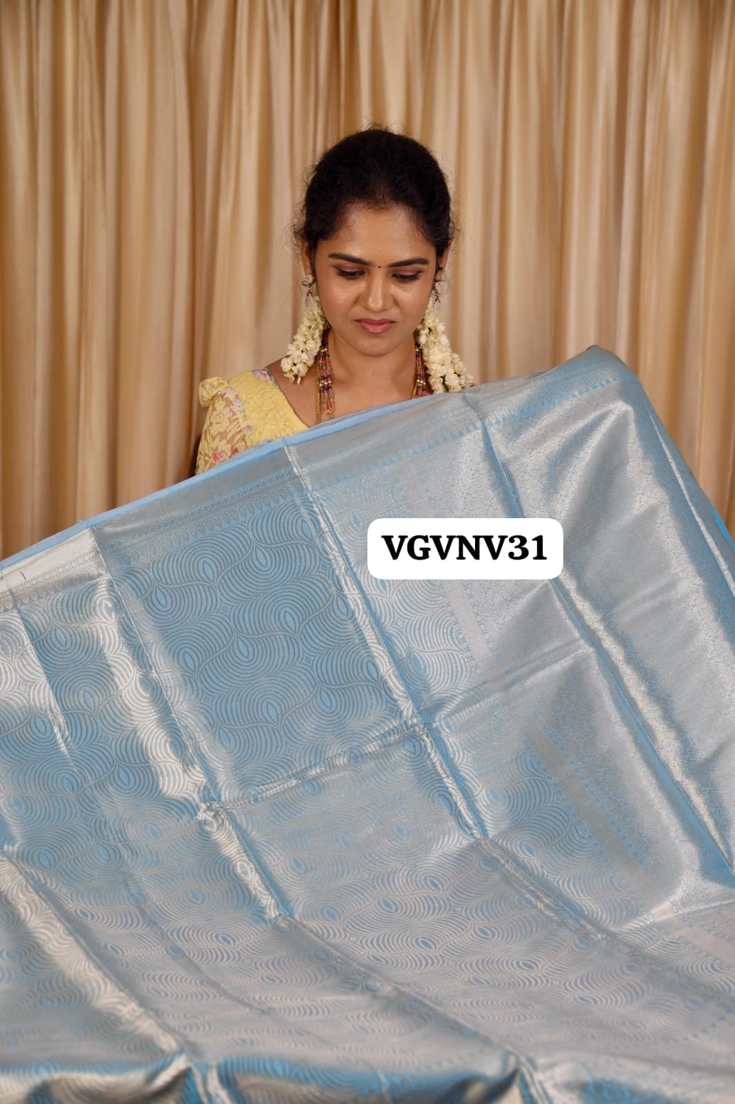 Katan tissue saree blue prebook 🥳