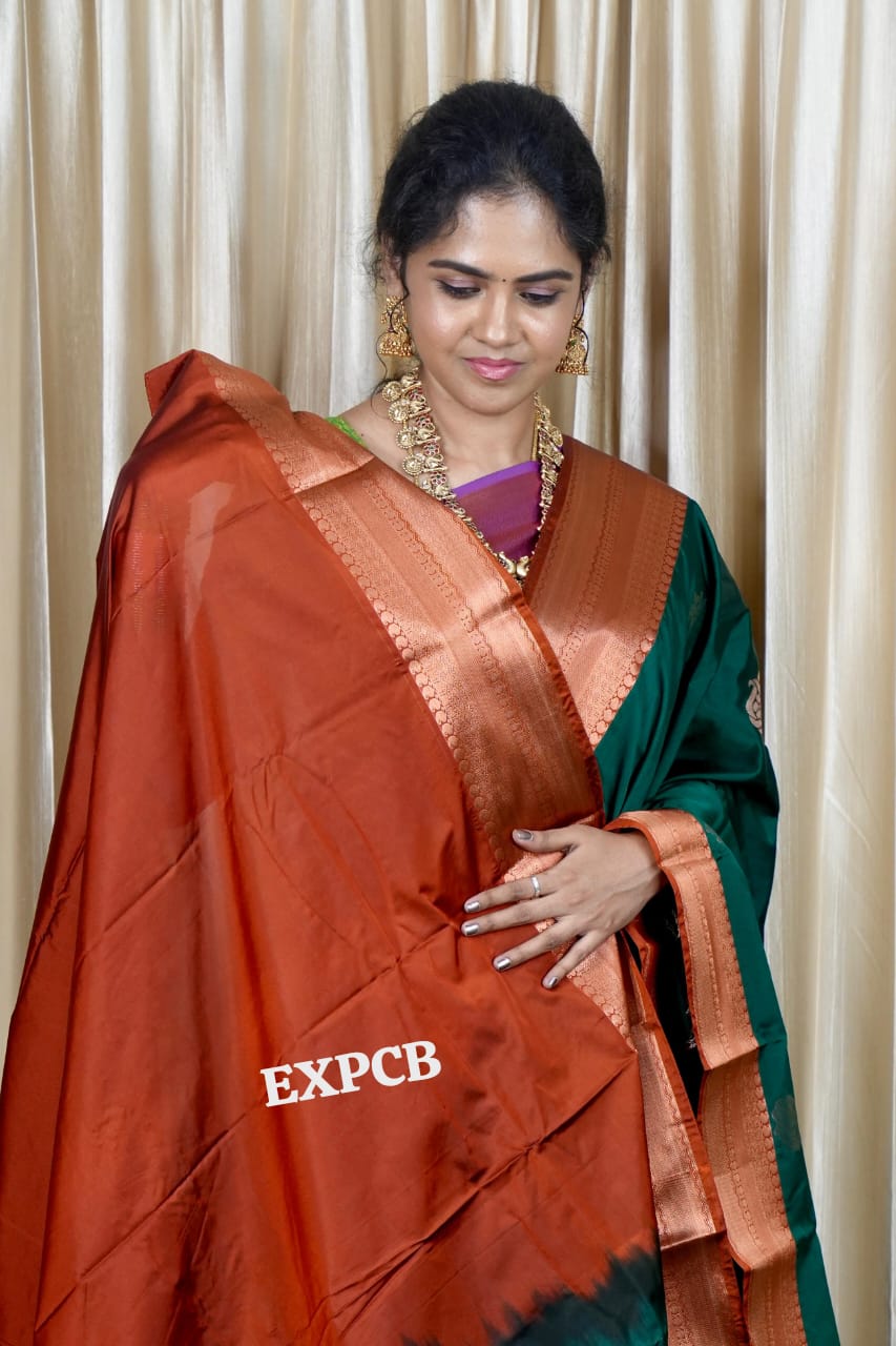 Semi silk saree sold ❌