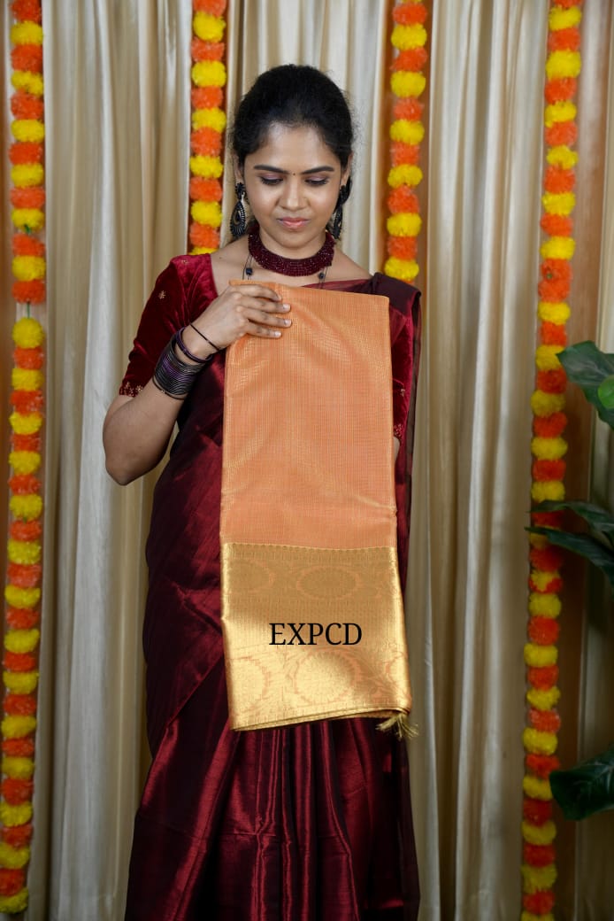 Tissue saree orange colourš„°š offer