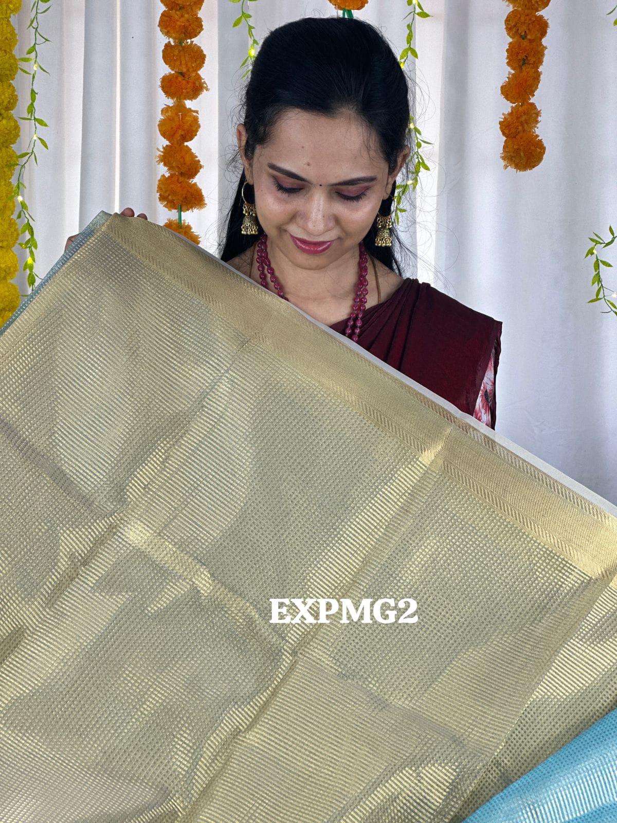 Nayanthara inspired saree Blue 🥳