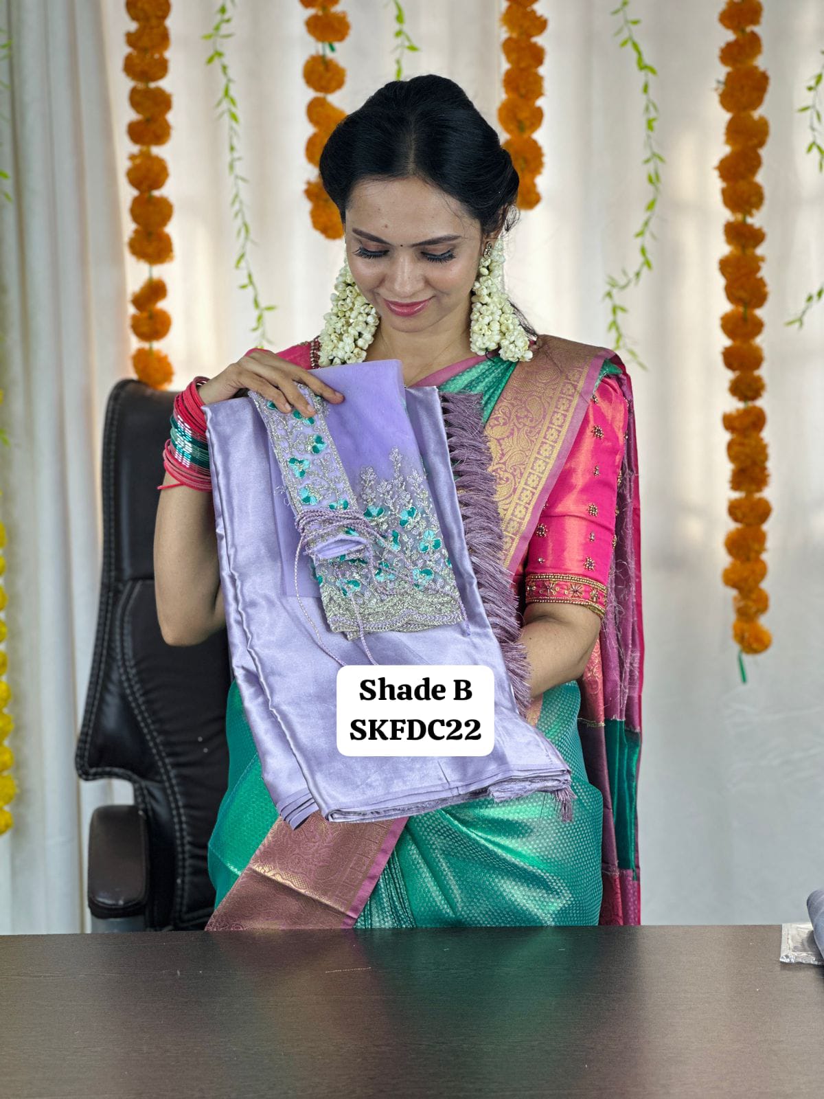 š Premium quality Satin saree with designer blouse and belt sold out āā