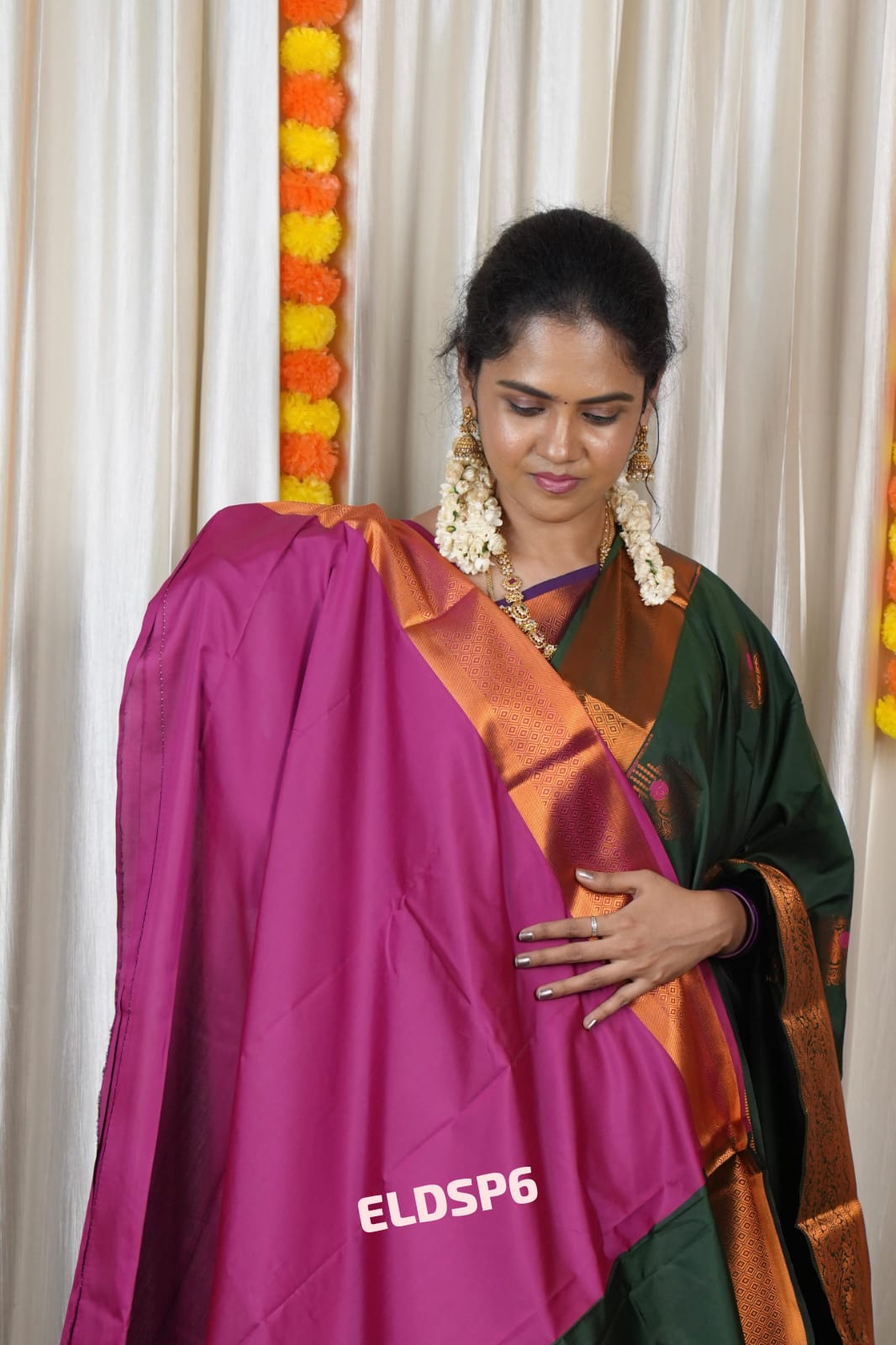 Soft silk saree shade 3🥳