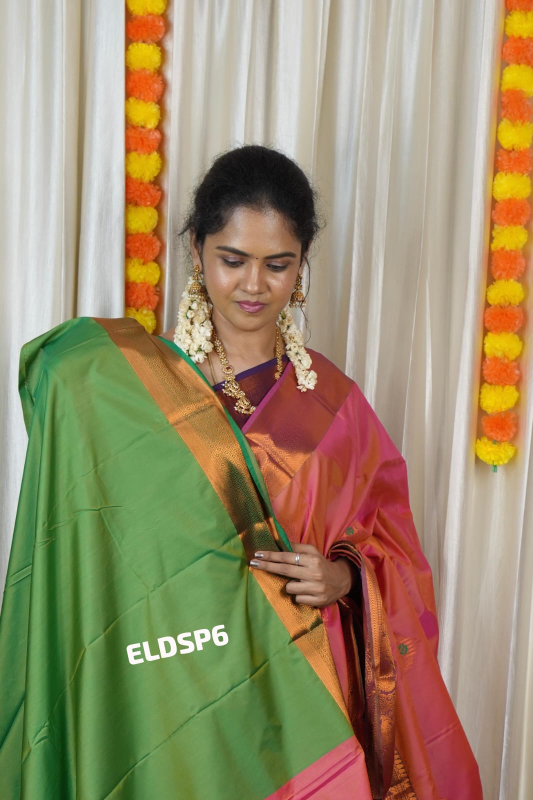 Soft silk saree shade 2🥳