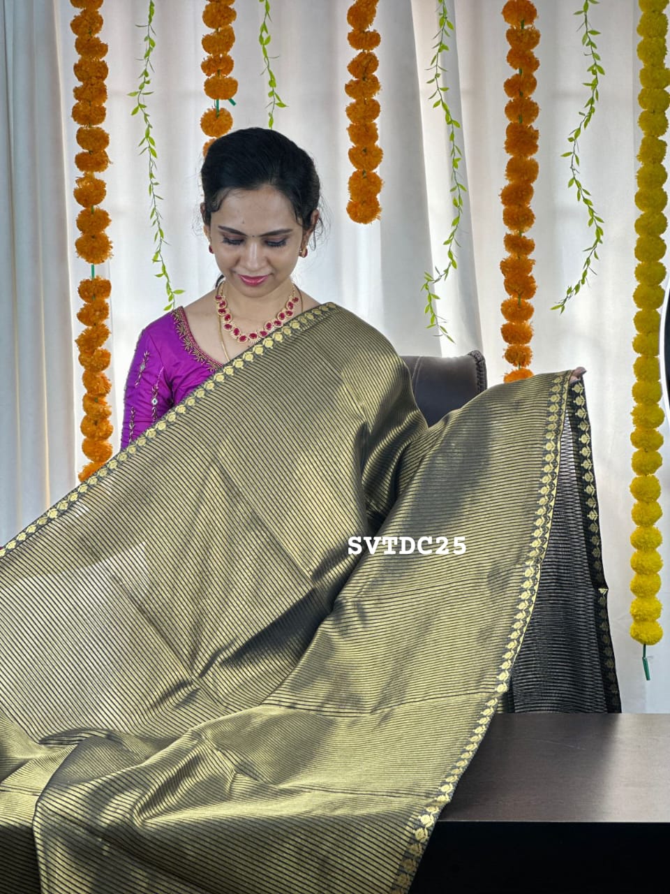 Trisha inspired organza saree.prebook🥳