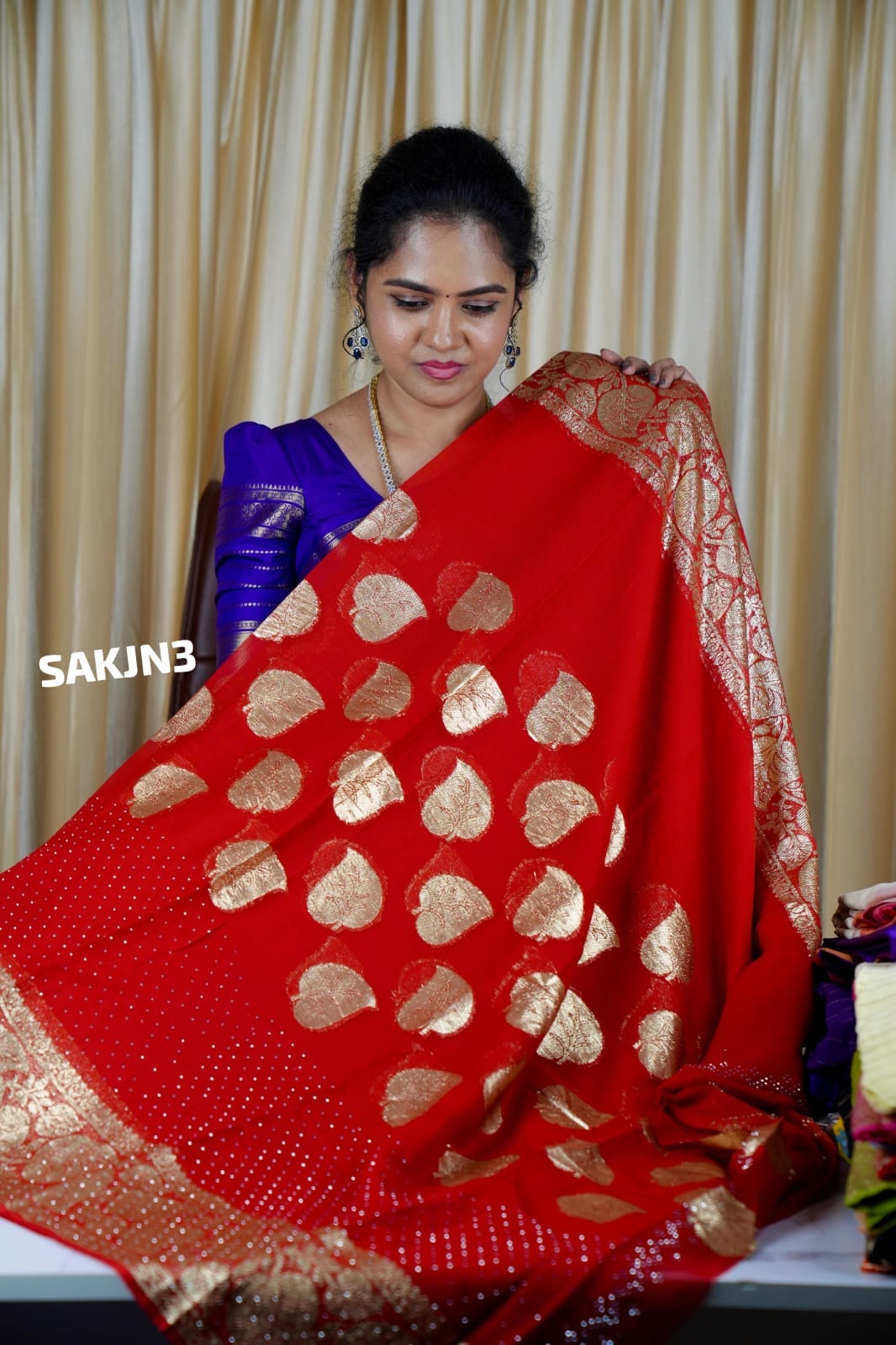 Viscose Georgette saree 🥰🥳