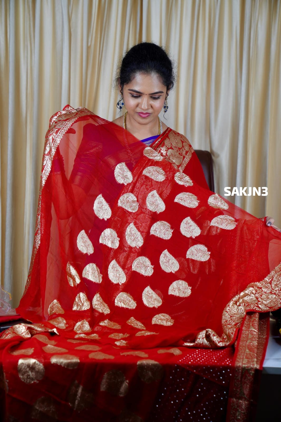 Viscose Georgette saree 🥳