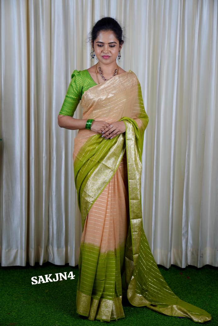 Viscose georgette saree 🥳