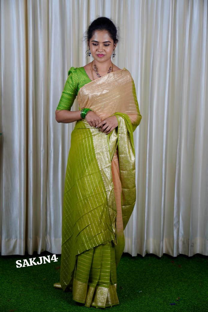 Viscose georgette saree 🥳