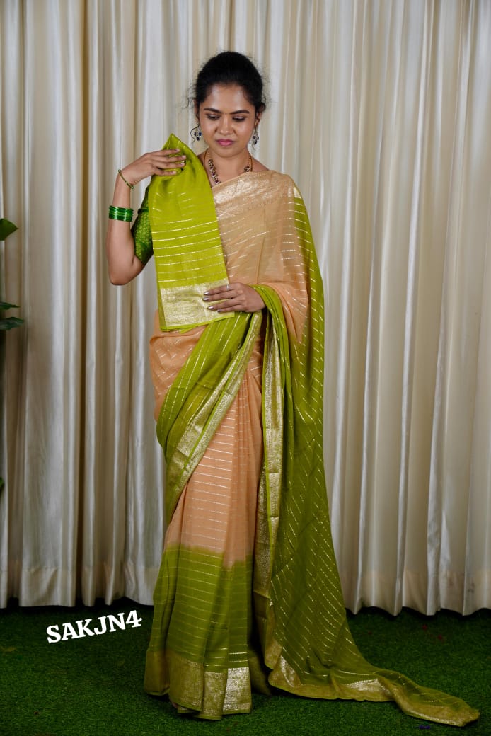 Viscose georgette saree 🥳
