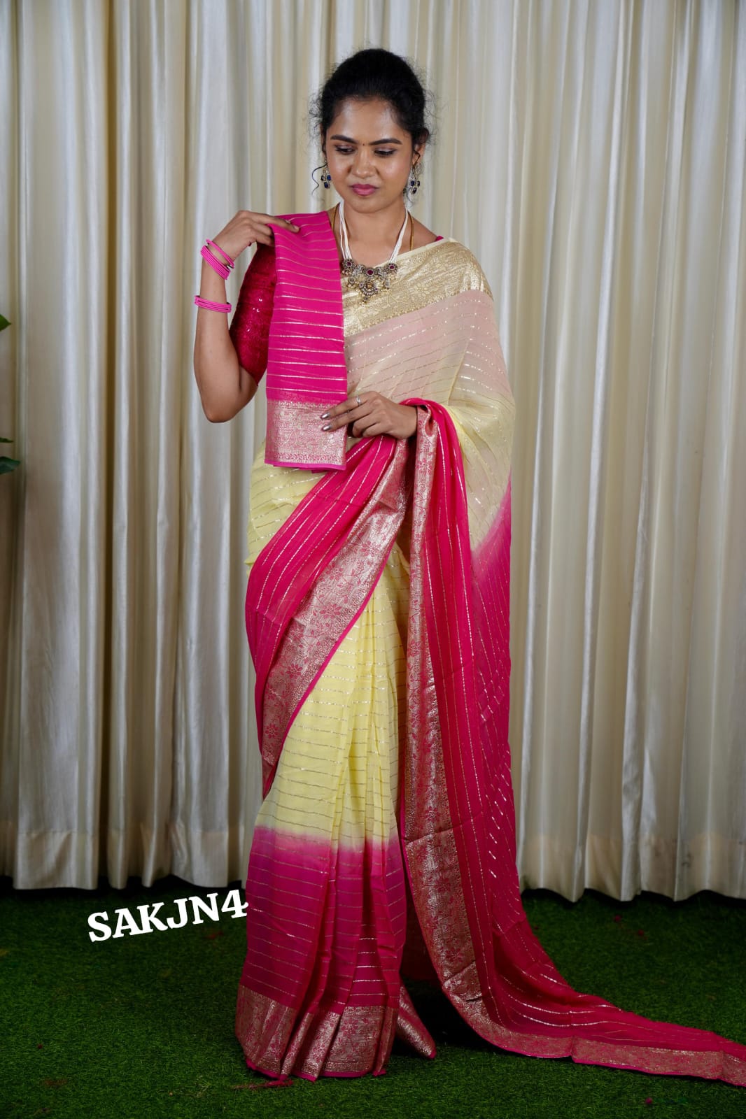 Viscose Georgette saree ❌