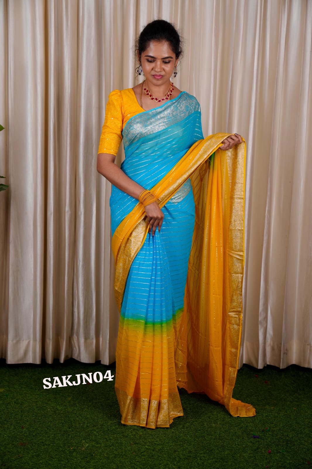 Viscose Georgette saree 🥳