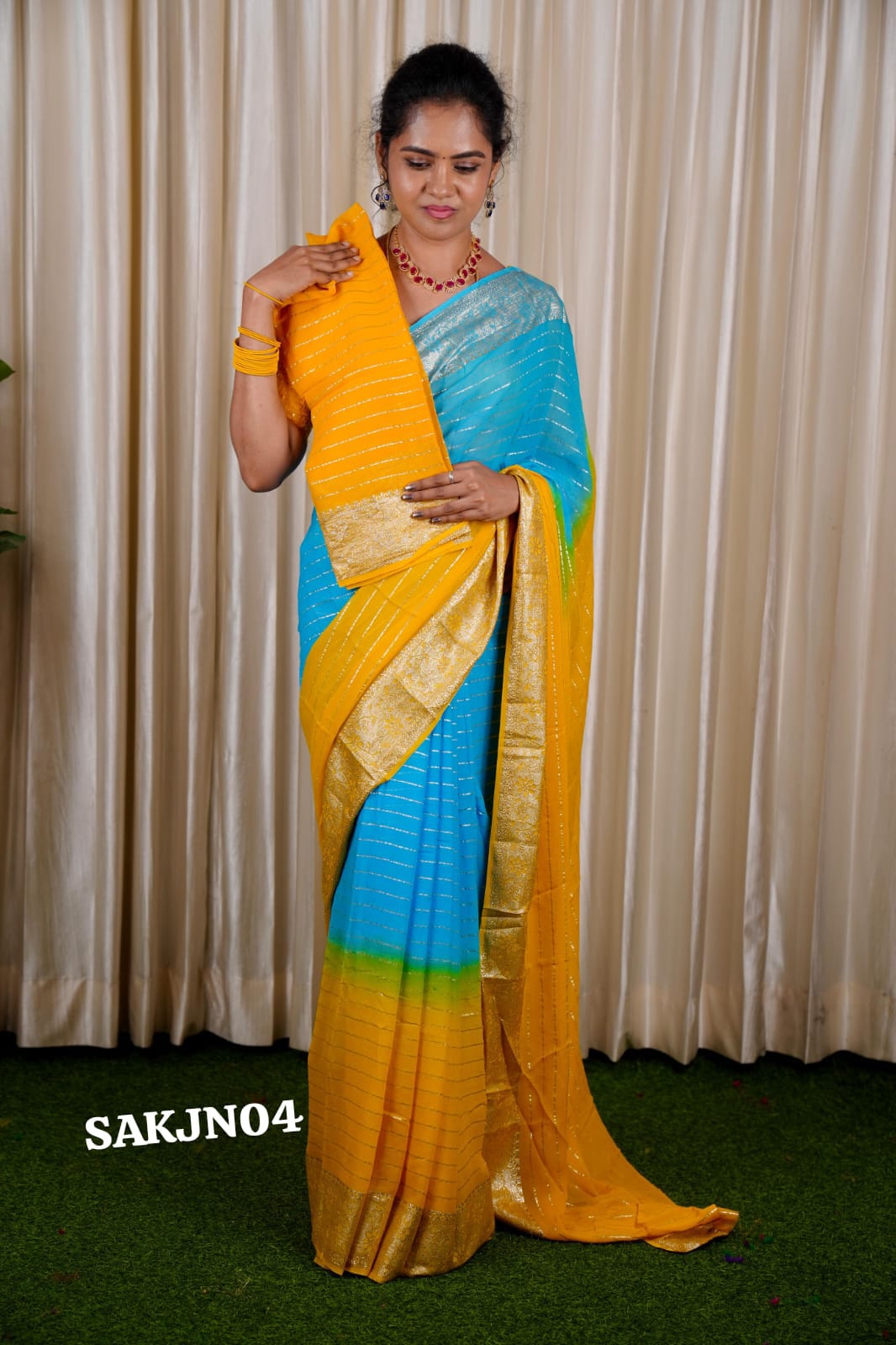 Viscose Georgette saree ❌