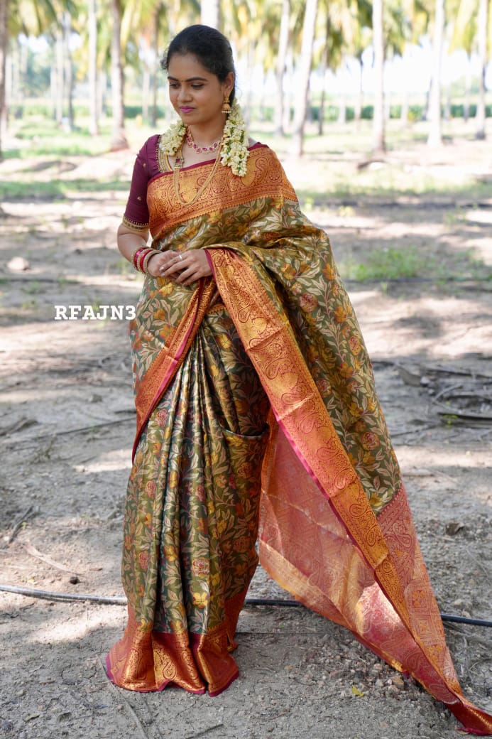 Premium kanchi semi soft silk saree🥳