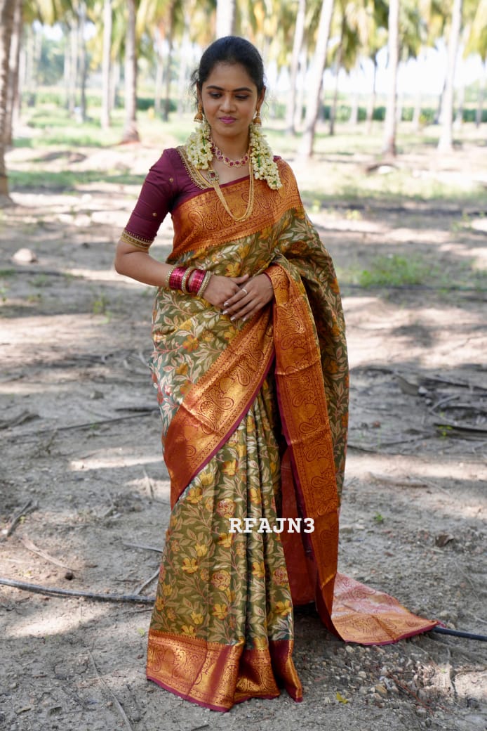 Premium kanchi semi soft silk saree🥳