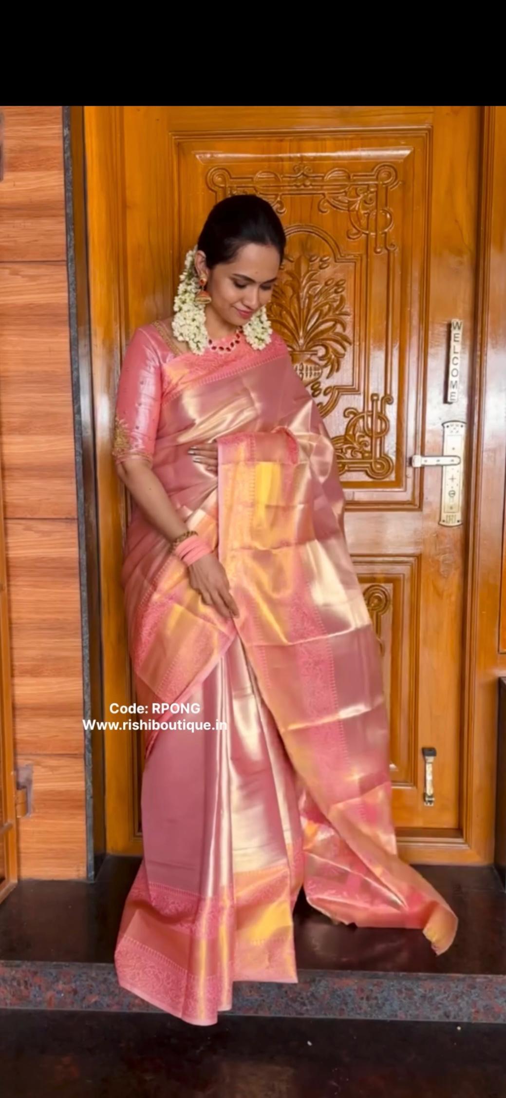 Kanchi inspired semi silk saree ❌