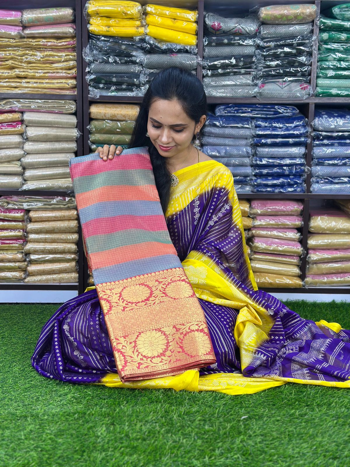 GOLDEN TISSUE SAREE l☺